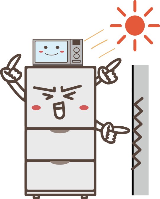 冷蔵庫の設置場所での注意点